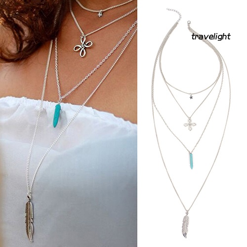 Vòng Cổ Choker Nhiều Lớp Phong Cách Retro Cho Nữ