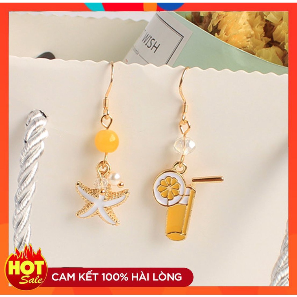 [hot]  BÔNG TAI KHUYÊN TAI PHONG CÁCH MÙA HÈ ĐI BIỂN HÌNH TRÀ CHANH SAO BIỂN THỜI TRANG DỄ THƯƠNG221BT014