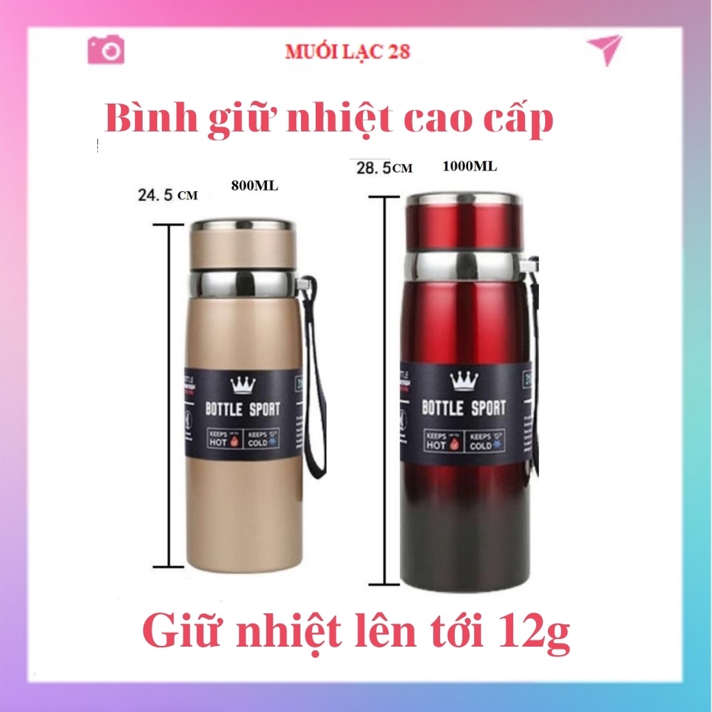 Bình giữ nhiệt bình nước inox 304 XINLANG giữ nhiệt Kiểu Dáng Đẹp