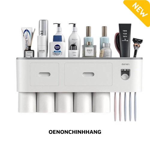 Bộ Lấy Kem Đánh Răng Kèm Cốc Set 5 Cốc OENON Chính Hãng Chất Lượng Cao Cấp