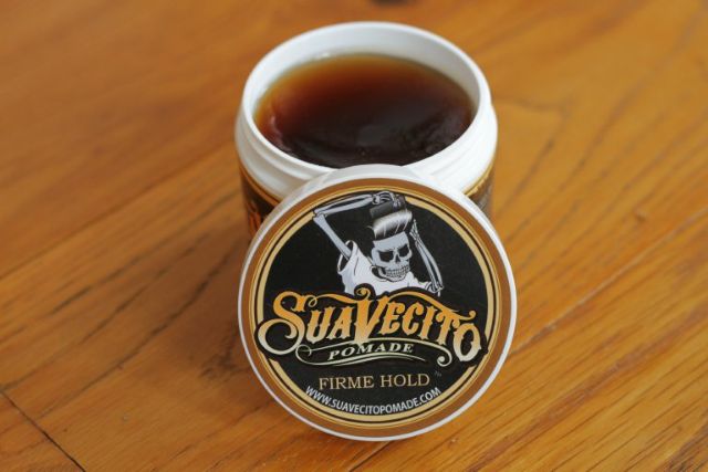 Sáp vuốt tóc SUAVECITO POMADE Firme Hold đáy hoa văn
