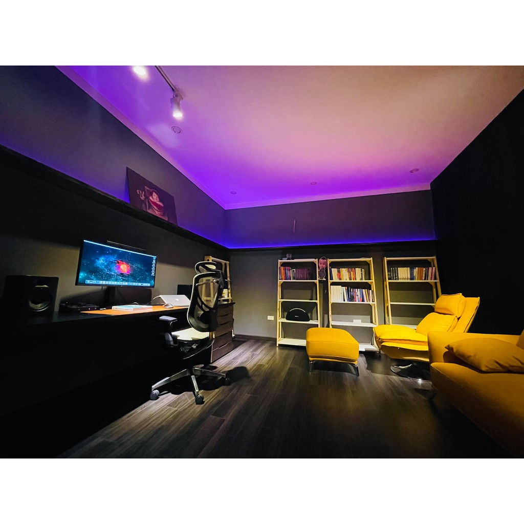 Đèn led tiktok Led RGB 5050 DIY 10m, 5m đổi màu dùng Remote 44 phím bọc keo silicon, đèn setup phòng