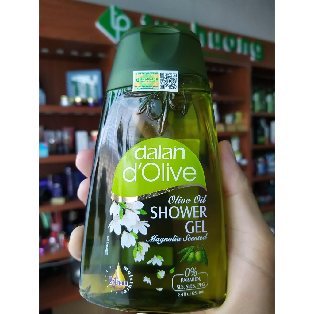 Gel - Sữa tắm dưỡng ẩm hoa mộc lan dalan d'Olive 250ml