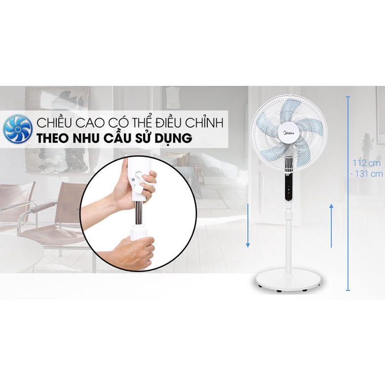Quạt inverter 35W 5 cánh Midea FS40-19PRD