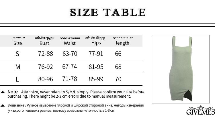 Đầm ôm hai dây dệt kim thiết kế xẻ tà phong cách mùa hè thời trang quyến rũ cho nữ