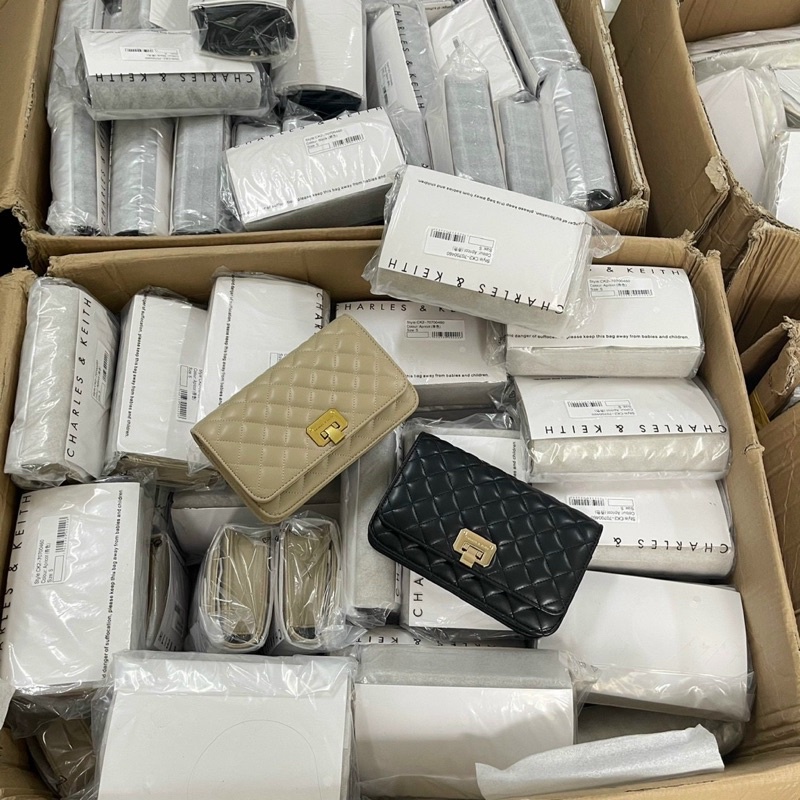 CNK Trần Trám Khoá Gập - túi đeo chéo kẹp nách