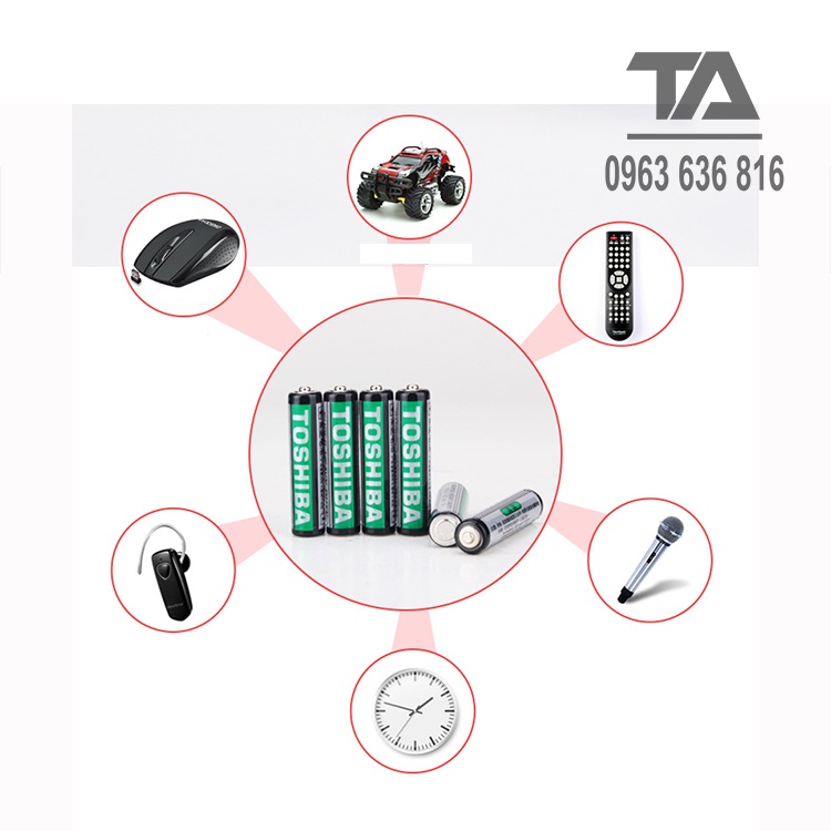 Pin AAA 1,5V Toshiba Dùng cho remote - CHÍNH HÃNG