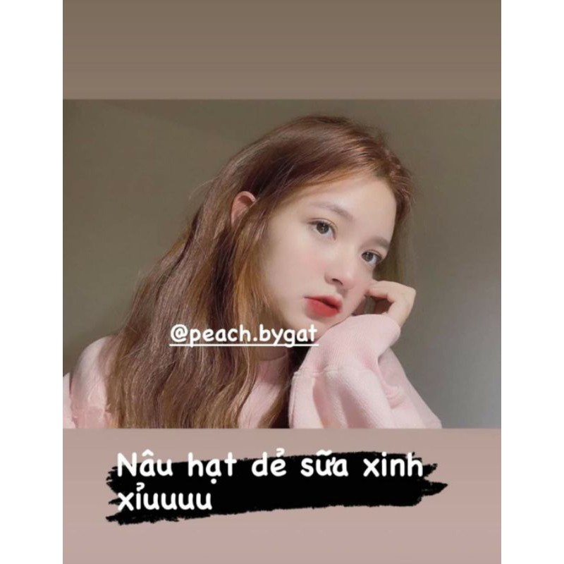 combo nhuộm nâu hạt dẻ sữa kèm oxi trợ dưỡng và găng tay | BigBuy360 - bigbuy360.vn