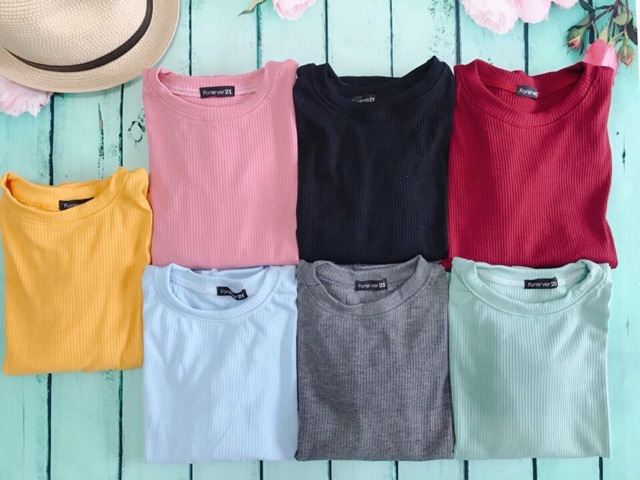 Áo Thun Gân Tay Dài Hót