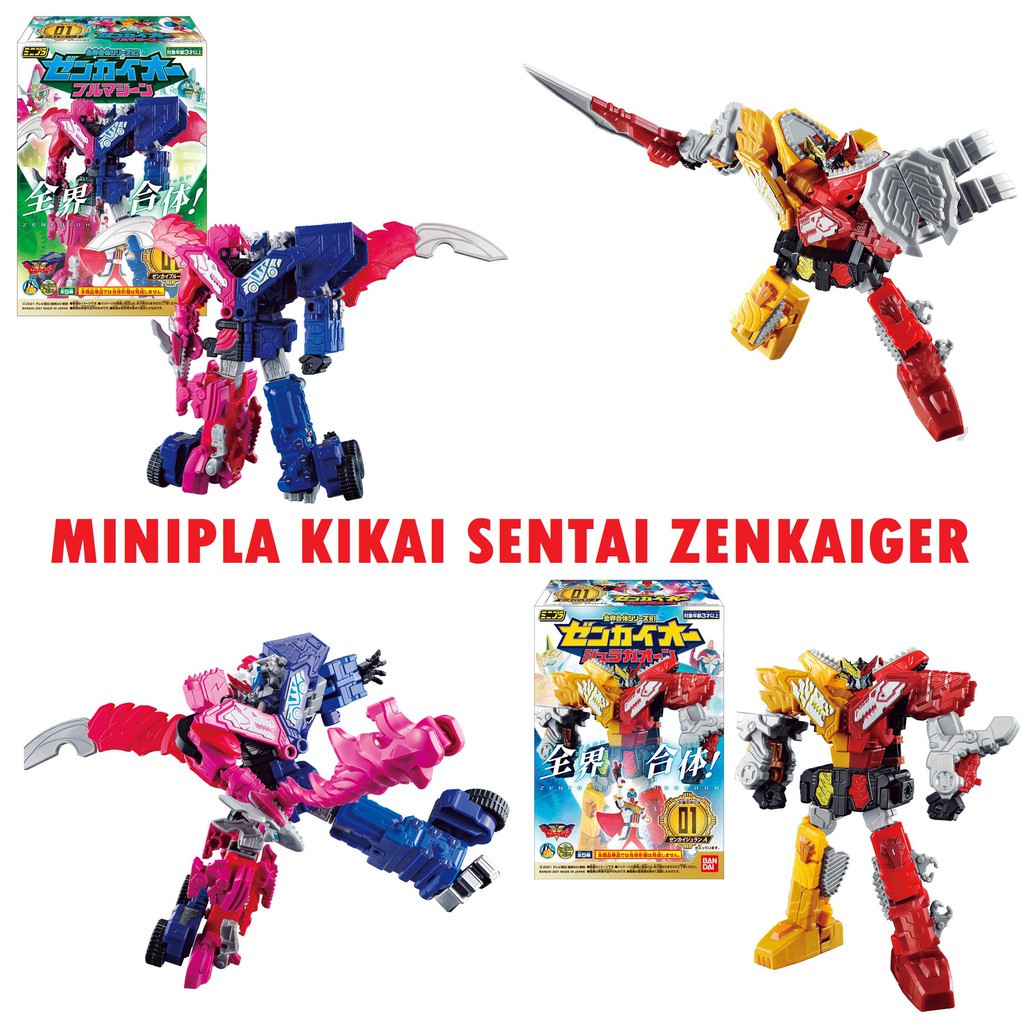 Chính Hãng - Mới - Mô Hình Láp Ráp Model Kit - Chiến Đội Siêu Nhân Minipla Kikai Sentai Zenkaiger