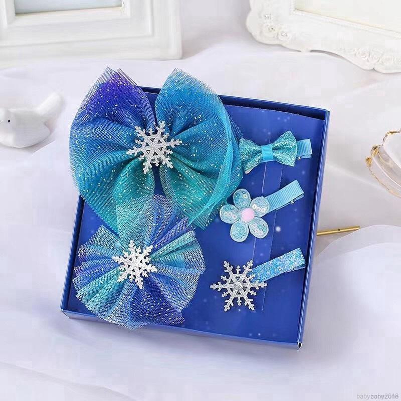 Set phụ kiện trang trí tóc kiểu dáng dễ thương dành cho bé gái