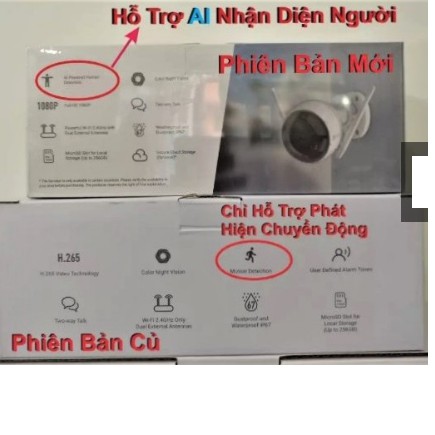 Camera 2M 4M IP WIFI Ngoài Trời Thông Minh EZVIZ C3W PRO MÀU BAN ĐÊM 1080P FullHD C3N CV310 C3X C3WN HIKVISI