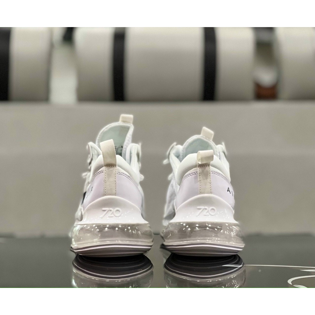 Giày Thể Thao Nam Nữ Air Max 720  white trắng, giày chạy bộ airmax 720, đế cao 5 cm