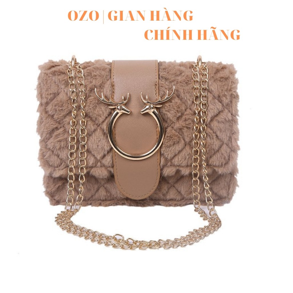 [Mã FAMAYWA2 giảm 10K đơn 50K] Túi xách nữ lông cừu, khoá mạ vàng sang trọng hot trend 2021 - More Beauty | BigBuy360 - bigbuy360.vn