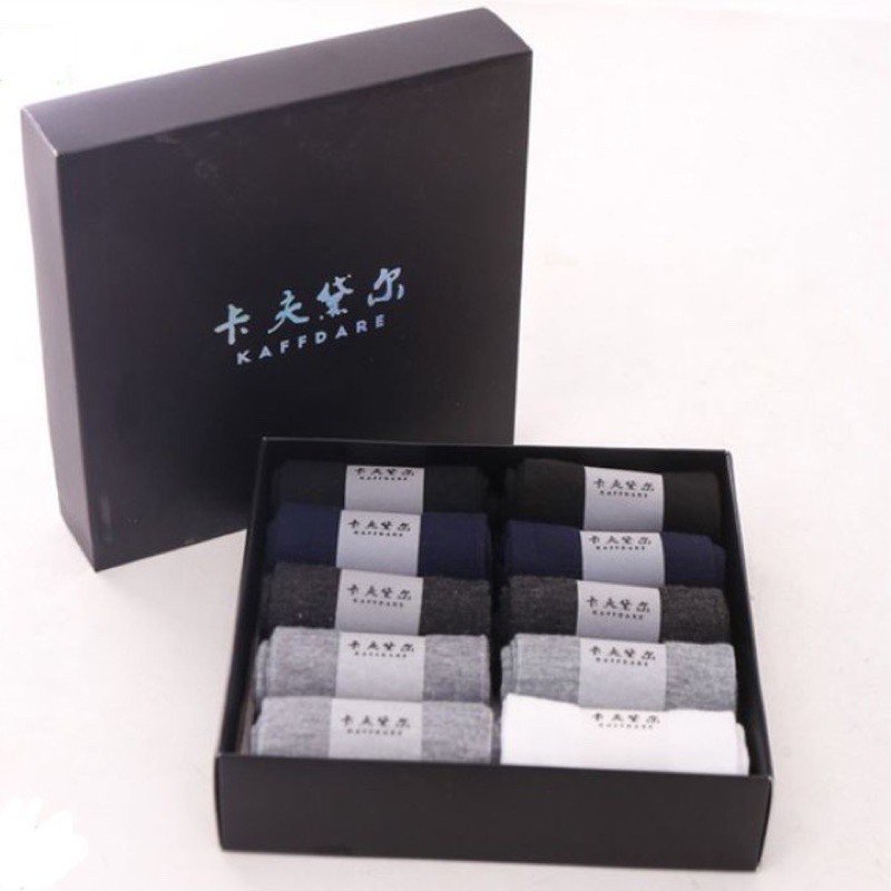 Hộp 10 đôi tất chống hôi chân nam nữ cổ cao và cổ thấp