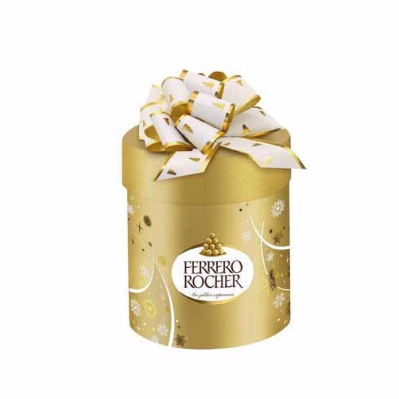 SOCOLA FERRERO ROCHER QUẢ CẦU NƠ VÀNG SIZE TO 250g