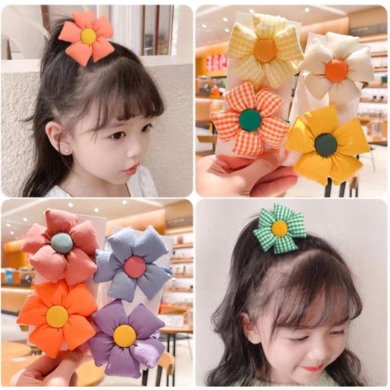 Dụng Cụ Búi Tóc Đính Hoa Dành Cho Bé Gái