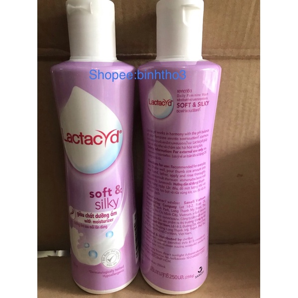 dung dịch vệ sinh phụ nữ lactacyd soft & silky