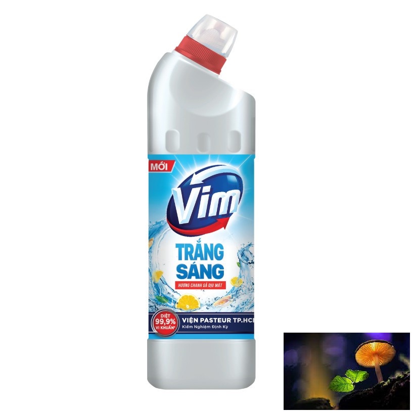 Gel tẩy rửa Vim Trắng sáng chai 880ml ( Hàng Khuyến Mãi )