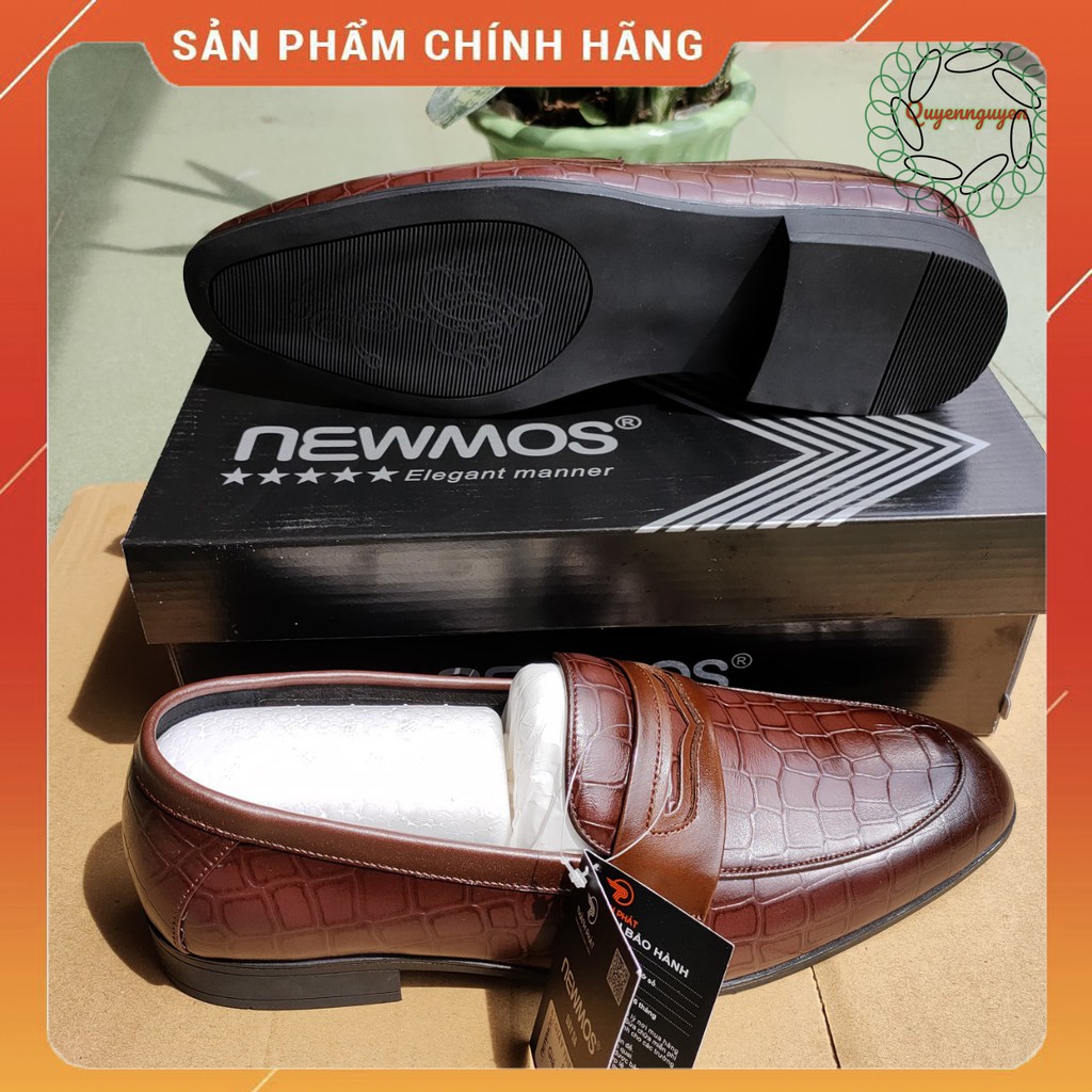 Giày lười - Giày mọi Da Thật Newmos HT0602