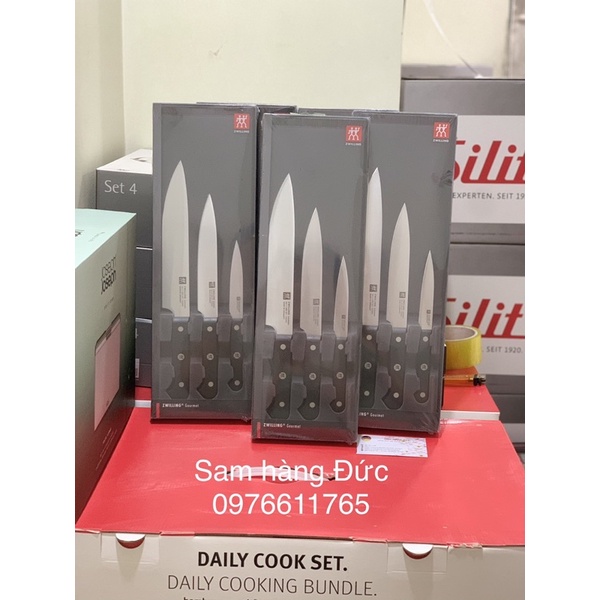 🇩🇪BỘ DAO CAO CẤP ZWILLING GOURMET 3 món Made in GERMANY SẢN XUẤT TRỰC TIẾP TẠI ĐỨC