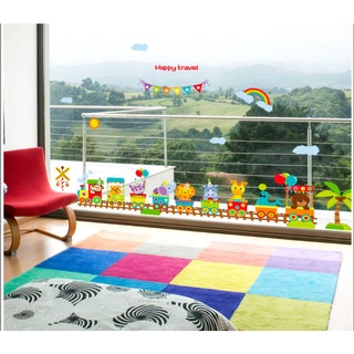 Decal dán tường Happy Travel