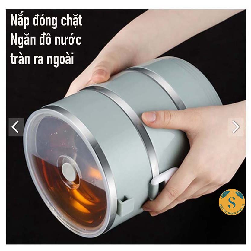 Cặp Lồng Cơm 4 Tầng, Hộp Đựng Cơm Văn Phòng, Hộp Giữ Nhiệt Cơm [HỘP CƠM]