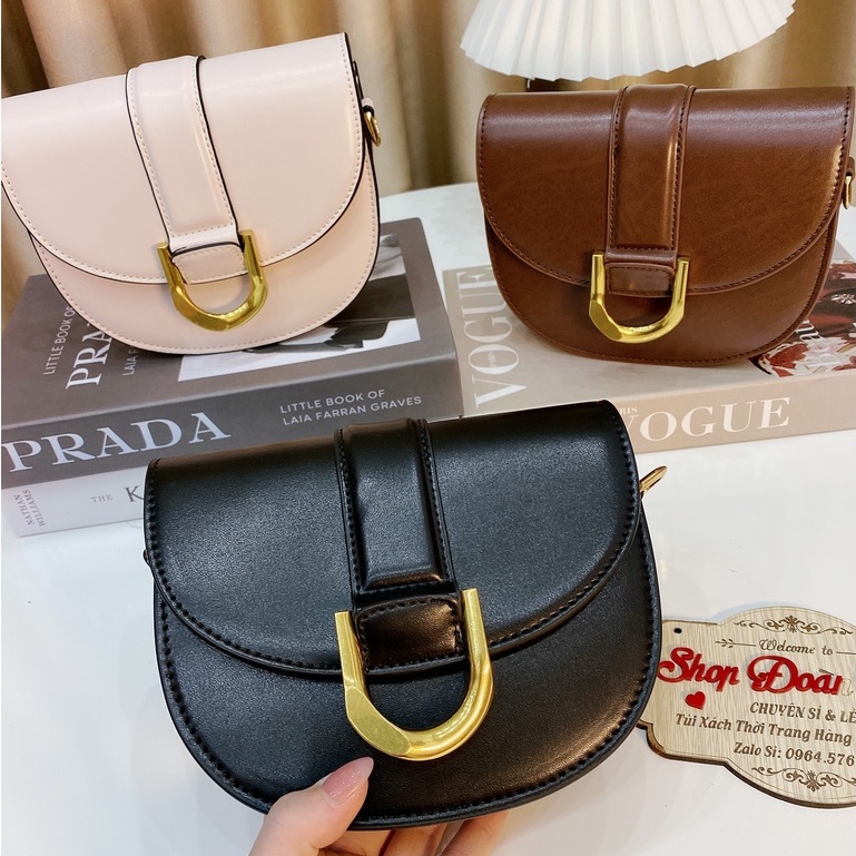 Túi Xách Nữ Đeo Chéo Đeo Vai Xe Kaa Mong Ngựa  Sai 19 Chât Da Mềm Phong Cách Hàn Quốc Có Tặng Kèm Túi Vải Hãng