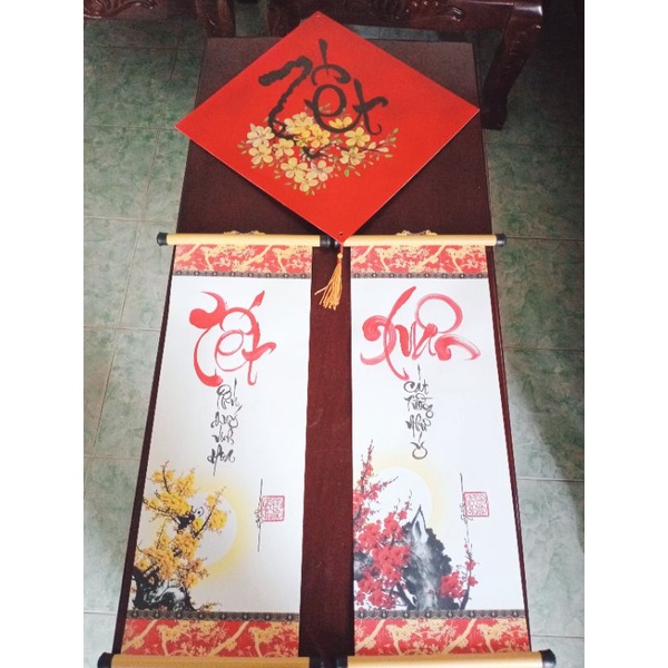Câu đối liễn treo trang trí tết