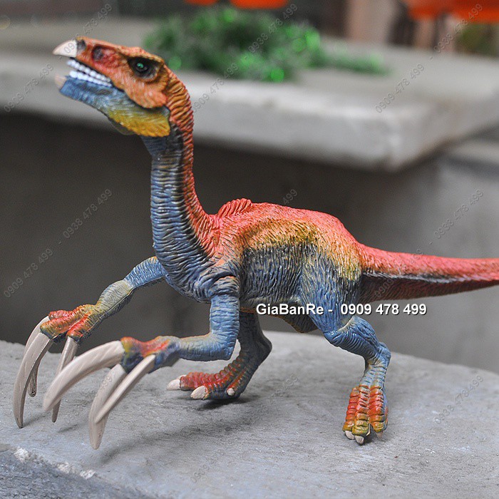 Mô Hình Khủng Long 3 Móng Dài Therizinosaurus - Tím Đỏ - 77262