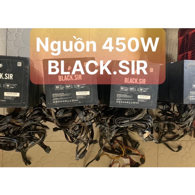 UPS N Guồn 450W Công Xuất Thật Hiệu Black.Sir  Dây Dài - Vi Tính Bắc Hải