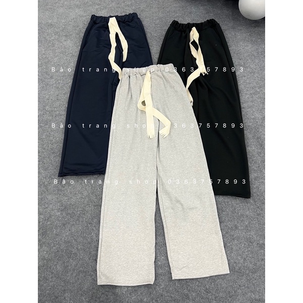 [CÓ ẢNH THẬT] Quần Ống Rộng Chất Nỉ Tăm Form Rộng Unisex Nam Nữ- Quần Culot Freesize
