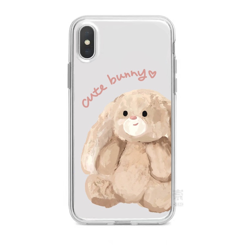 Ốp Điện Thoại Hình Gấu Thỏ Dễ Thương Chống Sốc Cho Iphone 13 Pro 11 Pro Max Xr 6s 7 8 Plus 12 Mini 14 Pro Xs Max