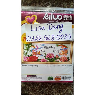 Tranh chưa thêu long phụng 51365