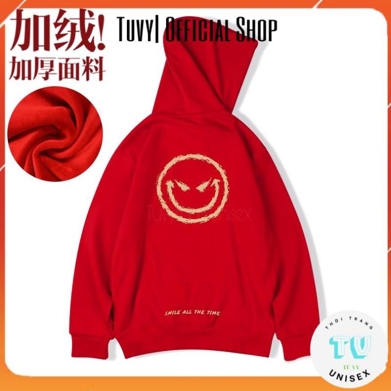 Hoodie nam nữ  TUVYSHOP  Áo Hoodie In Hình Mặt Quỷ Phong Cách Hip Hop dày ấm Mới Size M-8Xl