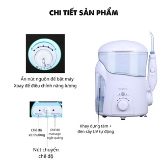 Tăm nước gia đình nicefeel 2022 fc28- máy tăm nước cải tiến 7 đầu tăm - ảnh sản phẩm 2