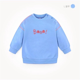 Áo nỉ da cá bé trai bé gái in hình chữ boo mm. ha2597