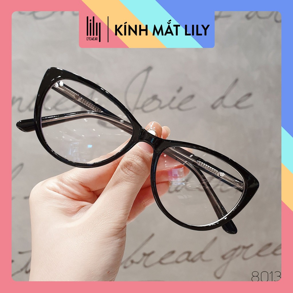 Kính mắt mèo nữ LILYEYEWEAR càng kim loại bọc nhựa thiết kế thời trang tinh tế 8013