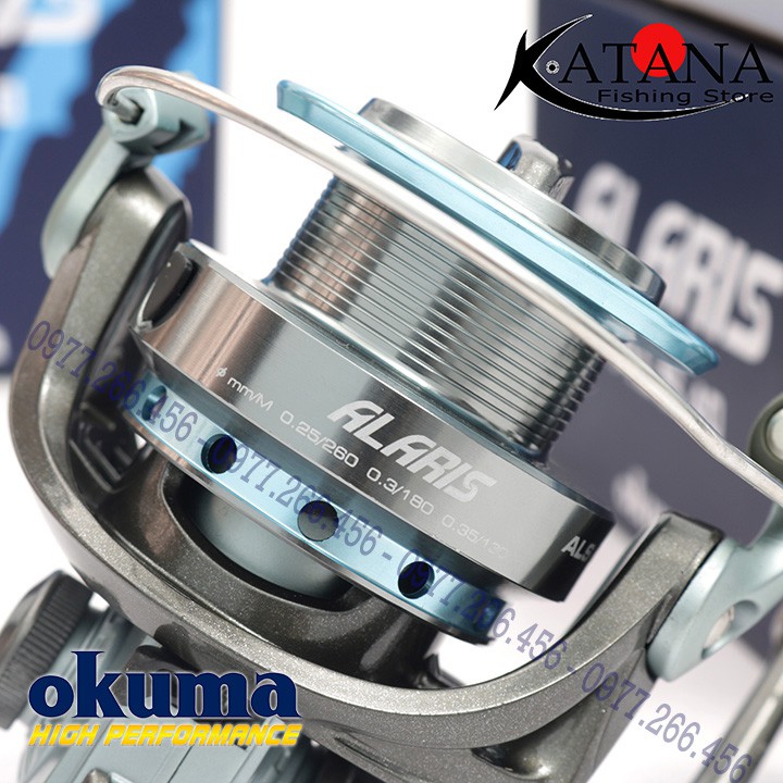 Máy câu cá Okuma - Alaris - size 40 thích hợp câu lure