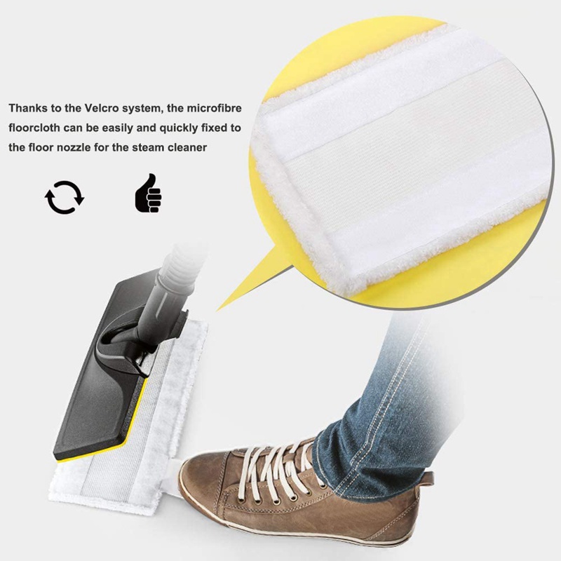 Bộ Vải Sợi Nhỏ Tương Thích Với Vòi Phun Sàn + 3 Vòi Phun Tay Cho Karcher EasyFix SC2,SC3,SC4,SC5 (3