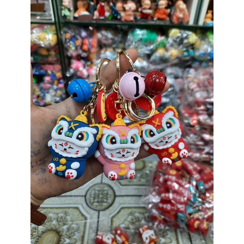 Móc khoá lân Tết siêu cute