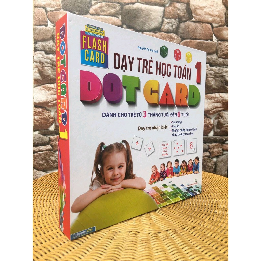 Sách - Dạy trẻ học Toán Dot card tập 1 (hộp Flashcard)