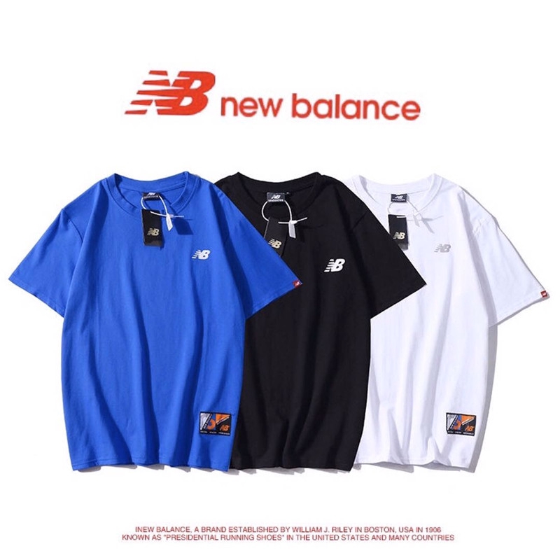 Áo Thun Thể Thao New Balance Ngắn Tay Chất Liệu Cotton Giản Dị Dành Cho Nữ Và Nam