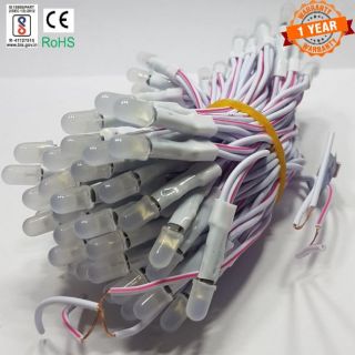 Led ruồi 5mm điện 5V -12V dây đồng (100b/bó)