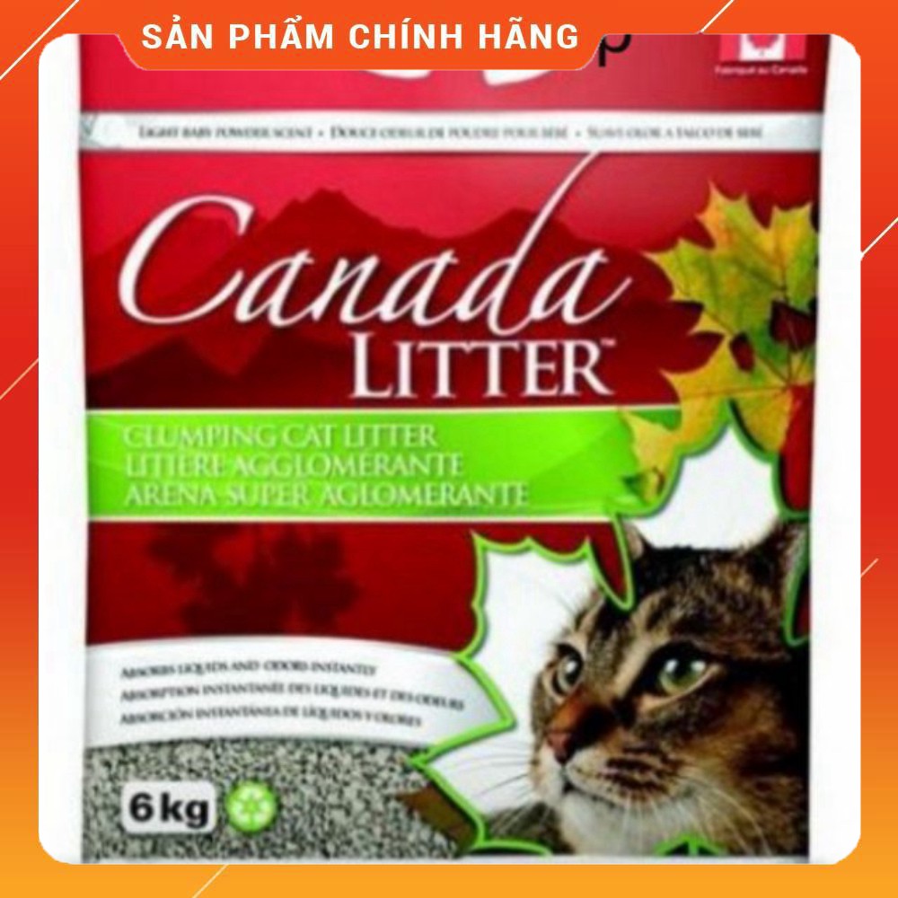 Canada Litter 6kg cho mèo (2mui Baby powder và Lavender)