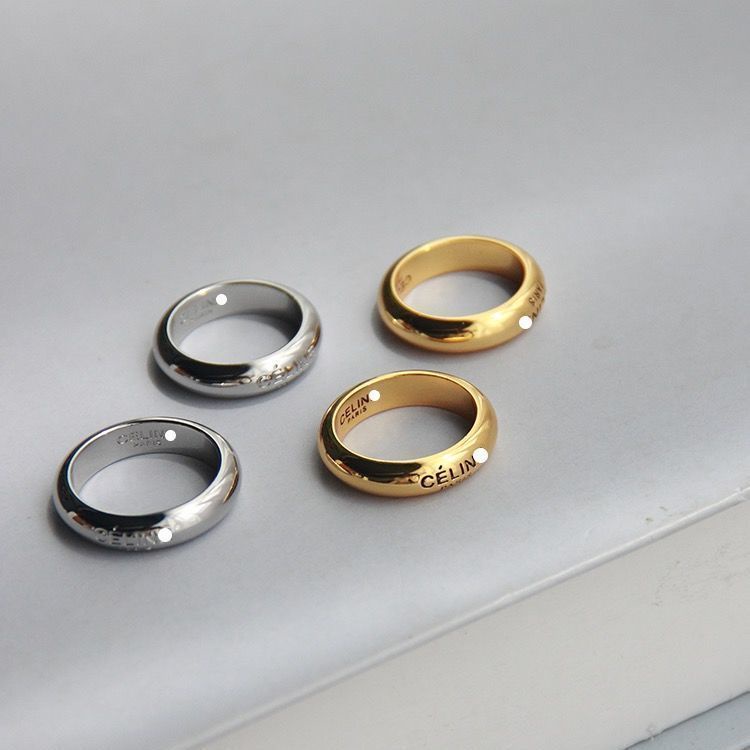 Nhẫn celi Cerlin Su Phong Cách Tối Giản Cá Tính Dễ Phối Đồ Cho Cặp Đôi Bạn Gái Haobing Boutiqu