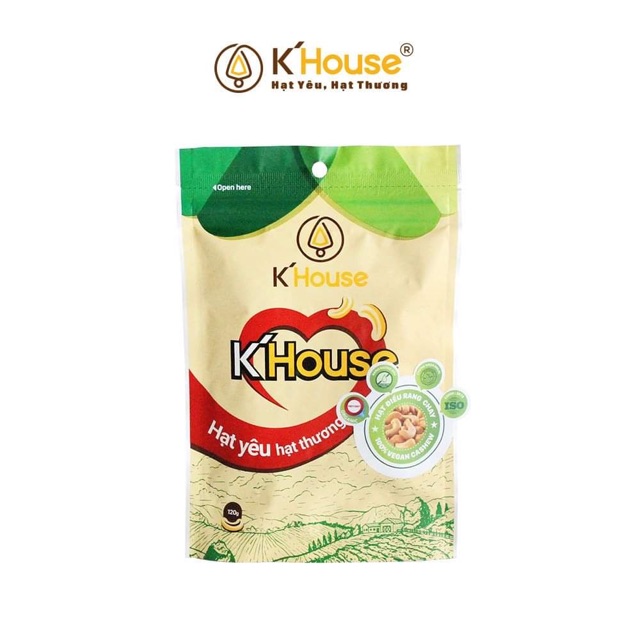 ⚡Hạt Điều Rang Chay Hữu Cơ K House Bình Phước [ Túi 120g, 200g ]