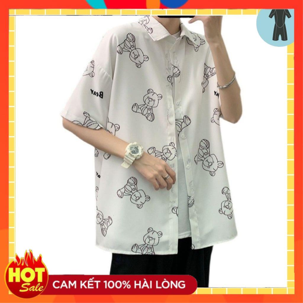Áo sơ mi from rộng tay lỡ unisex nam nữ , sơ mi nam nữ vải voan lụa mịn mát free size 40kg - 70kg