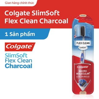 COLGATE Bàn Chải Đánh Răng Colgate SlimSoft Flex Clean Charcoal