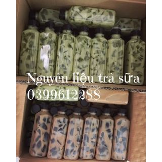 Combo Set Làm Trà Thái Xanh + 100 chai nhựa vuông 350ml